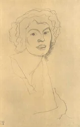 Bust in Three-Quarter Profile Facing Right